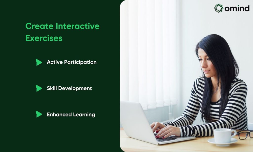 create interactive excercise