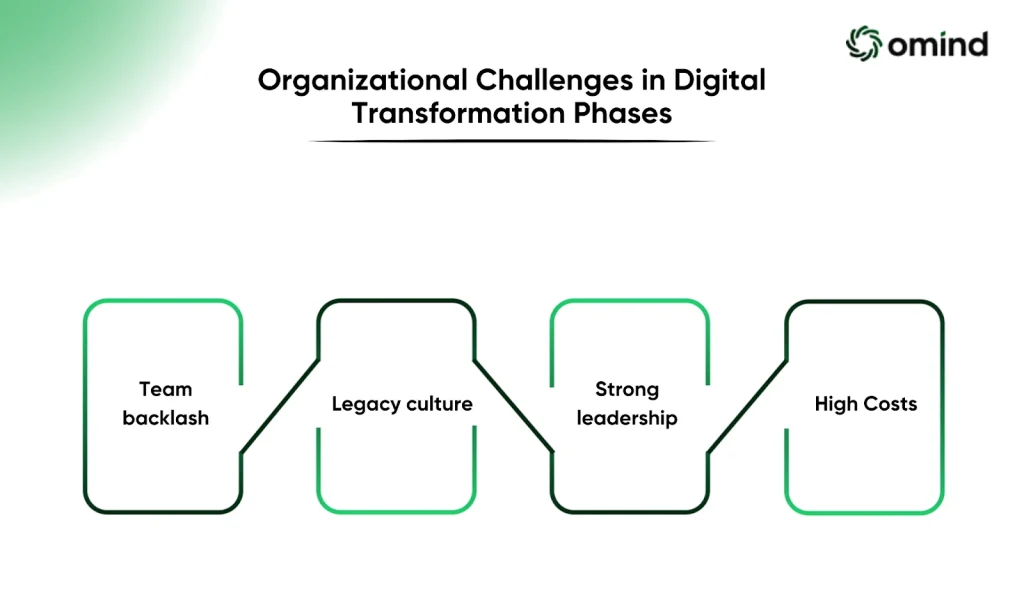 Organizational Challenges in Digital Transformation Phases